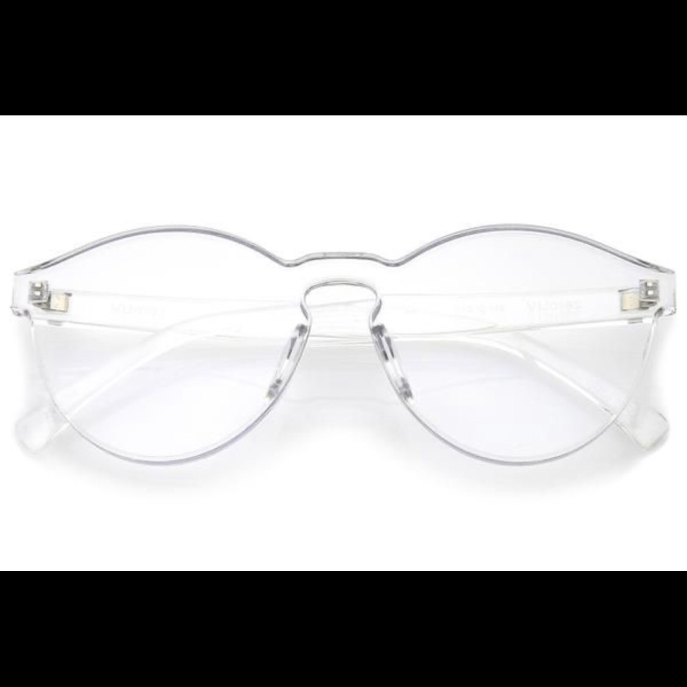 Clear Rimless Sunglasses - UV protected